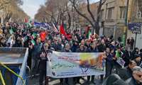 حضور پرشور همکاران شرکت شهرک های صنعتی آذربایجان شرقی در راهپیمایی روز قدس 1404