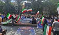 حضور همکاران شرکت شهرک های صنعتی آذربایجان شرقی  در مراسم رزمایش جان فدایان در تبریز